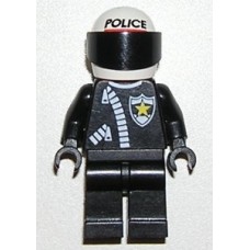cop043 Police - Zipper with Sheriff Star